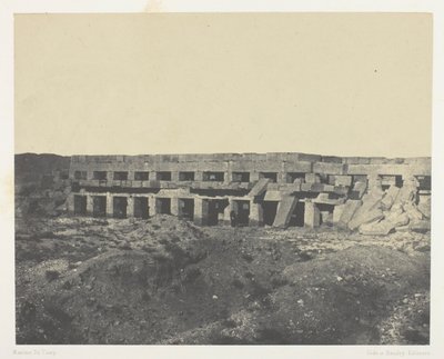 Palais de Karnak, Appartements Privés du Palais, Promenoir de Tôthmès III; Thèbes da Maxime Du Camp