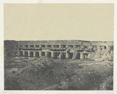 Palais de Karnak, Appartements Privés du Palais, Promenoir de Tôthmès III; Thèbes da Maxime Du Camp