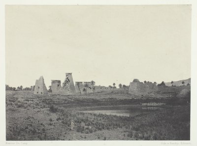 Palais de Karnak, Propilei del Sud, Tebe da Maxime Du Camp