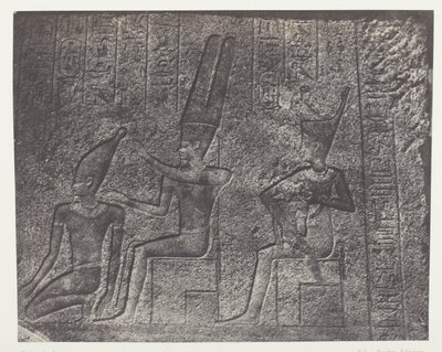 Palais de Karnak, Sculture Esterne del Santuario di Granito; Tebe da Maxime Du Camp