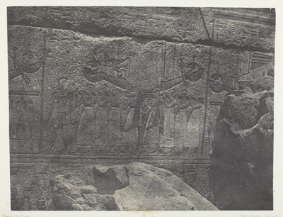 Palais de Karnak, Sculture Esterne del Santuario di Granito; Tebe da Maxime Du Camp