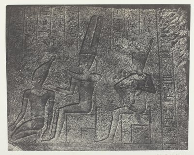 Palais de Karnak, Sculture Esterne del Santuario di Granito; Tebe da Maxime Du Camp