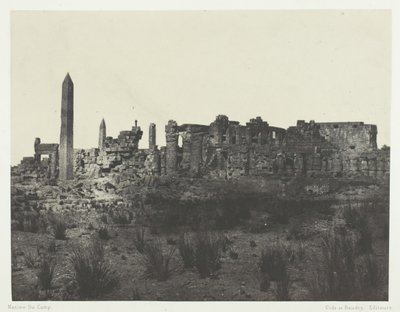 Palais de Karnak, Vue Générale des Ruines, Prise au Nord, Thèbes da Maxime Du Camp