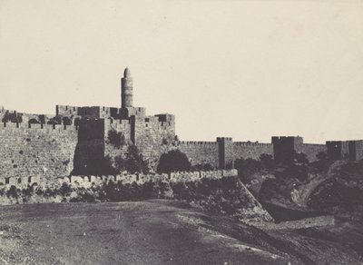 Palestina. Gerusalemme. Parte occidentale delle mura da Maxime Du Camp