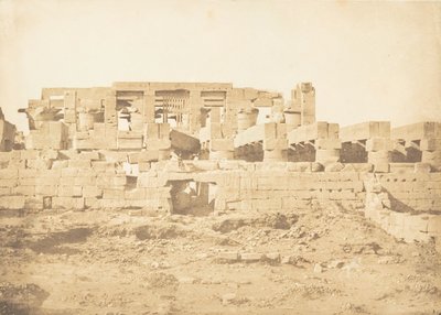 Porta meridionale della Sala Ipostila del Palazzo di Karnac Tebe, 1849-50 da Maxime Du Camp