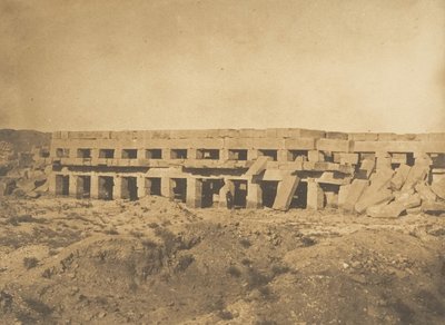 Passeggiata di Thutmose III - Ultime gallerie del Palazzo di Karnak Tebe, 1849-50 da Maxime Du Camp