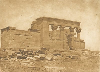 Pronao del Tempio di Déboude Parembole, 10 aprile 1850 da Maxime Du Camp