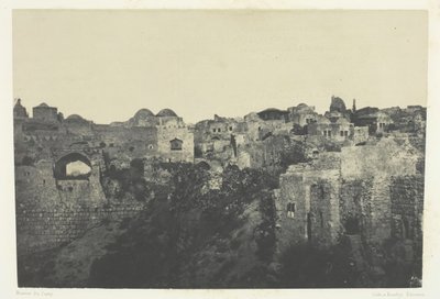 Quartiere Occidentale, Gerusalemme, Palestina da Maxime Du Camp