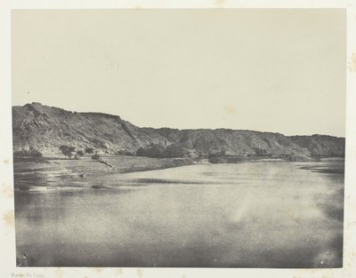Riva orientale del Nilo (Villaggio di Bab), vista presa a sud di Philae; Nubia da Maxime Du Camp