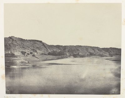 Riva orientale del Nilo (Villaggio di Bab), vista presa a sud di Philae; Nubia da Maxime Du Camp