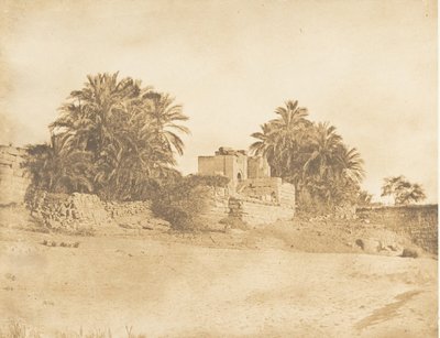 Rovine di un Arco di Trionfo Romano, a Philae, aprile 1850 da Maxime Du Camp