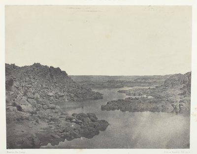 Sortie de la Première Cataracte, Haute-Egypte, 1849-51, stampato 1852 da Maxime Du Camp