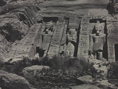 Parte Meridionale del Tempio Rupestre di Hathor, Abu Simbel da Maxime Du Camp