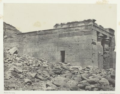Tempio di Dandour Antica Tantour, dedicato alla Triade Osiride-Iside-Horus, Nubia, 1849-51 da Maxime Du Camp