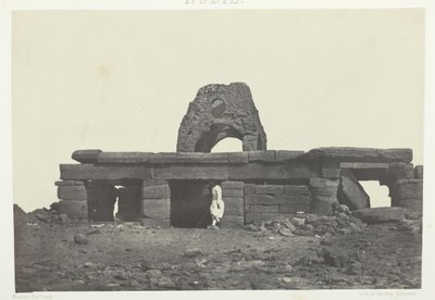 Tempio di Amada, Nubia, 1849-51, stampato 1852 da Maxime Du Camp