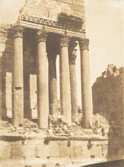 Tempio di Giove, a Baalbek Heliopolis, 15 settembre 1850 da Maxime Du Camp