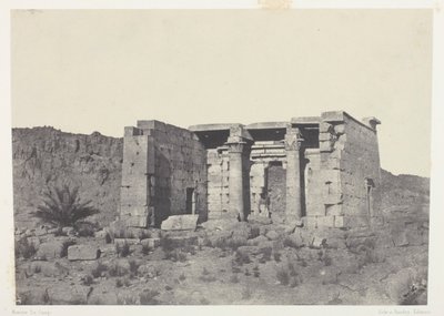 Tempio di Tafeh (Antica Taphis), Nubia da Maxime Du Camp