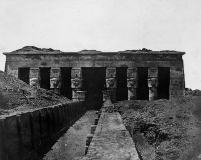 Tempio di Denderah, Alto Egitto, 1852 da Maxime Du Camp