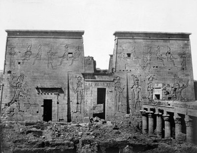 Tempio di Philae, Nubia, Egitto, 1852 da Maxime Du Camp