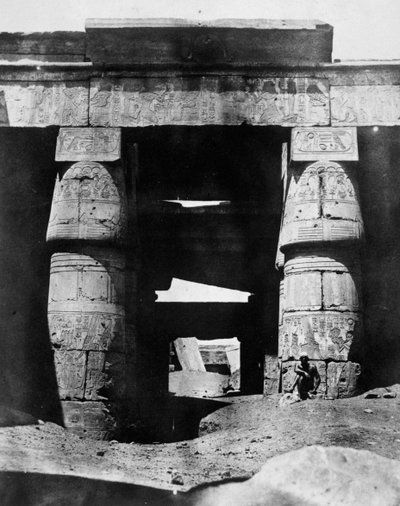 Rovine del Tempio, Egitto, 1852 da Maxime Du Camp
