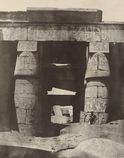 Tebe: Karnak, Portico del Tempio di Khons da Maxime Du Camp