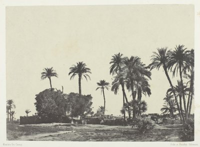 Villaggio di Hamameh, Alto Egitto da Maxime Du Camp