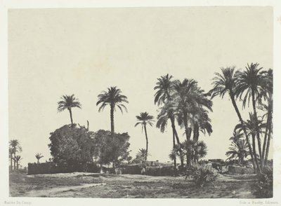 Villaggio di Hamameh, Alto Egitto da Maxime Du Camp