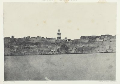 Vista generale di Esneh, Alto Egitto, 1849-51, stampato 1852 da Maxime Du Camp
