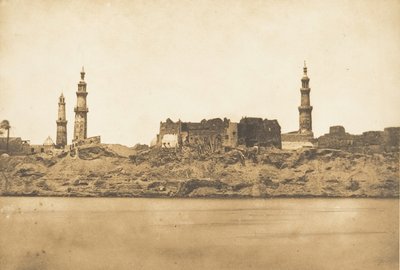 Vue de Girgeh et du littoral enlevé - par l