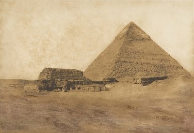 Veduta della seconda piramide, presa da sud-est da Maxime Du Camp