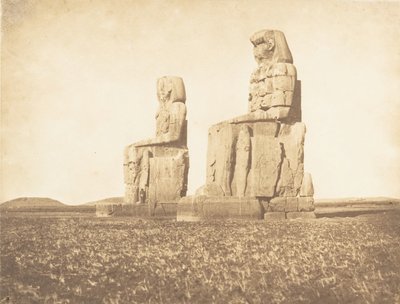 Vue des deux colosses de l