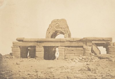 Vista del Tempio di Amada - Cupola rovinata di una Chiesa Copta, 2 aprile 1850 da Maxime Du Camp