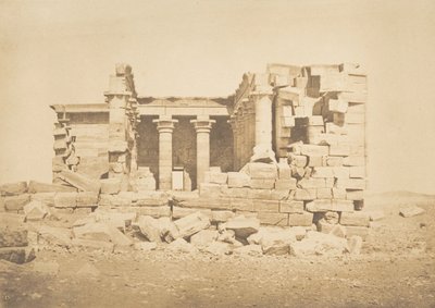 Vue du Temple de Maharakka Hiéra-Sycaminos, 5 aprile 1850 da Maxime Du Camp