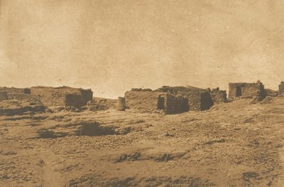 Veduta del villaggio di Abou-hor Tropico del Cancro, aprile 1850 da Maxime Du Camp