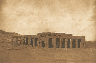 Vista generale delle Rovine del Ramesseum, a Tebe Tomba di Osymandian, 1849-50 da Maxime Du Camp