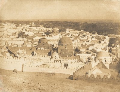 Vista generale del cimitero di Siout da Maxime Du Camp