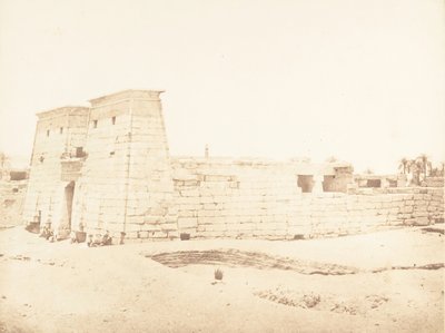 Veduta generale del Tempio di Khons, a Karnak, Tebe, 1849-50 da Maxime Du Camp