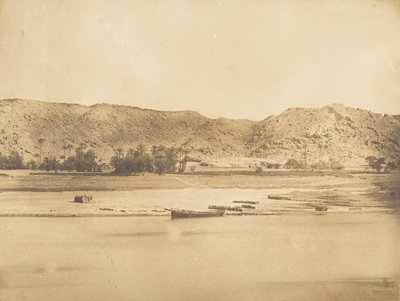 Vista presa a sud-est di Philae - Cherk-el-Hesseh, 1849-50 da Maxime Du Camp