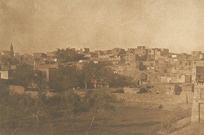 Vista presa dal quartiere Franc, al Cairo da Maxime Du Camp