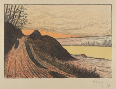 La strada da Gaud La Route de Gaud, 1893 da Maxime Emile Louis Maufra