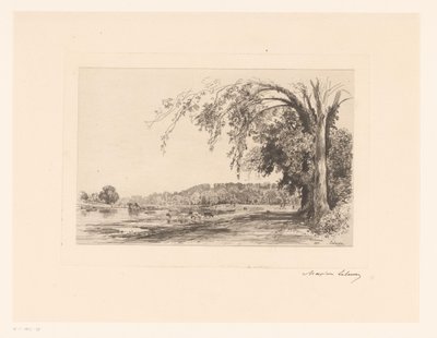 Vista di Richmond da Maxime François Antoine Lalanne (signed by artist)