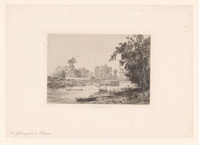 Vista sulla Senna a Neuilly da Maxime François Antoine Lalanne