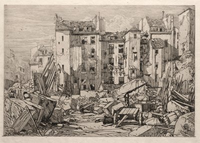 Demolizione di vecchie case a Parigi, 1862 da Maxime Lalanne
