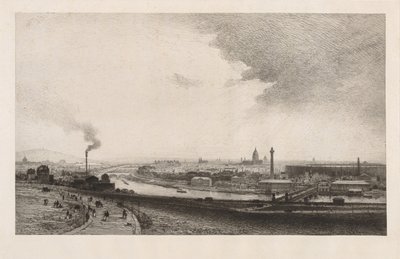 Parigi nel 1867, vista dal Trocadero da Maxime Lalanne