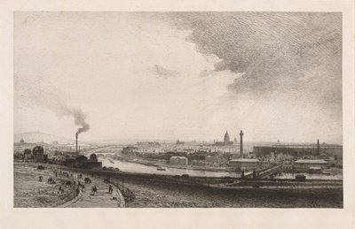 Parigi nel 1867, vista dal Trocadero, 1867 da Maxime Lalanne