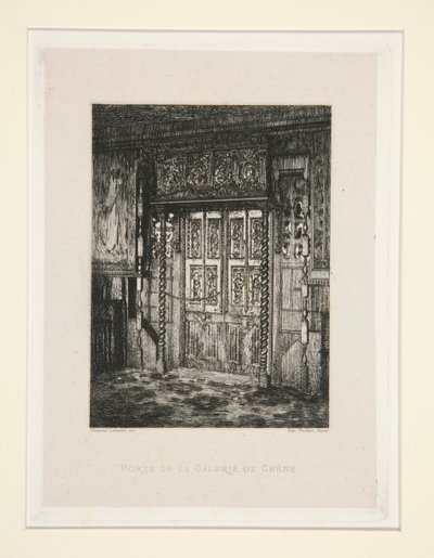 Porta della Galleria di Quercia, tav. 8 dalla suite Chez Victor Hugo da Maxime Lalanne