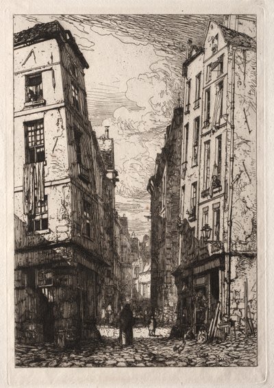 Rue des Marmousets (Vecchia Parigi) da Maxime Lalanne