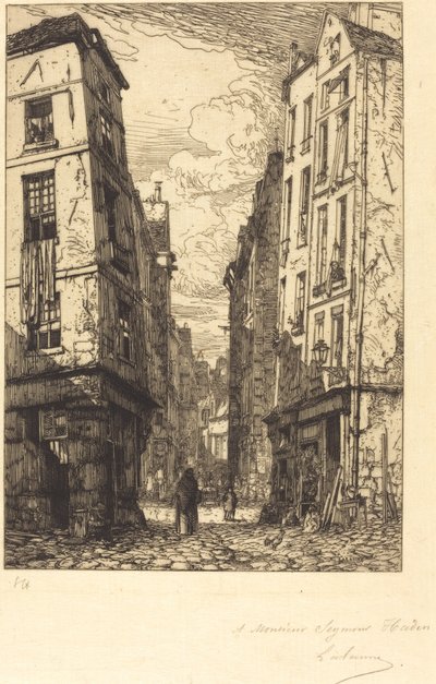 Rue des Marmousets (Quartiere della città, vecchia Parigi) da Maxime Lalanne