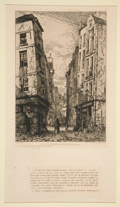 Rue des Marmousets (Vieux Paris) da Maxime Lalanne