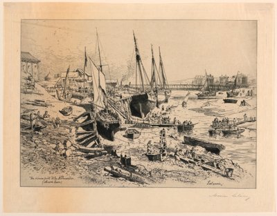 Un Vecchio Porto della Normandia da Maxime Lalanne